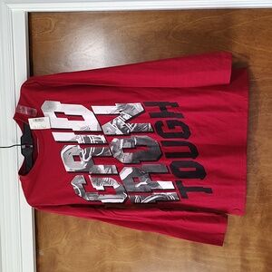 Children's place Boy's Grid Iron long sleeve tee